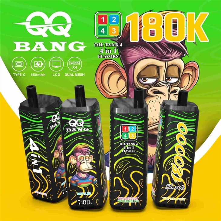 QQ BANG 180k Puffs 4 în 1 Doar Vape de unică folosință